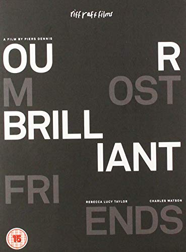 DVD cover for "Our Most Brilliant Friends" with bold, fragmented text.