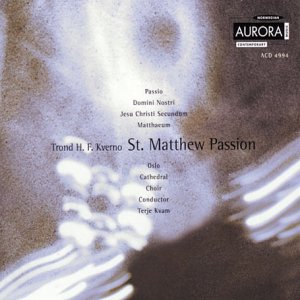 CD cover for Kverno’s “St. Matthew Passion” with abstract, blurred imagery.