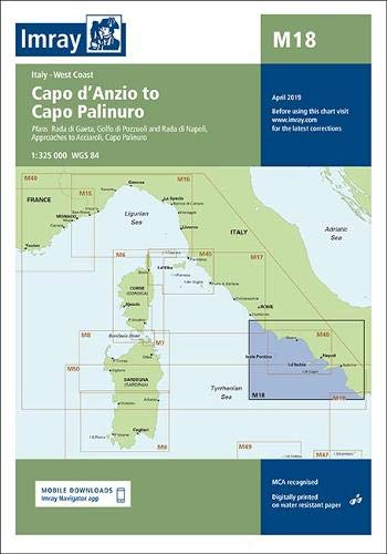 Imray Chart M18 : Capo d'Anzio to Capo Palinuro : 18