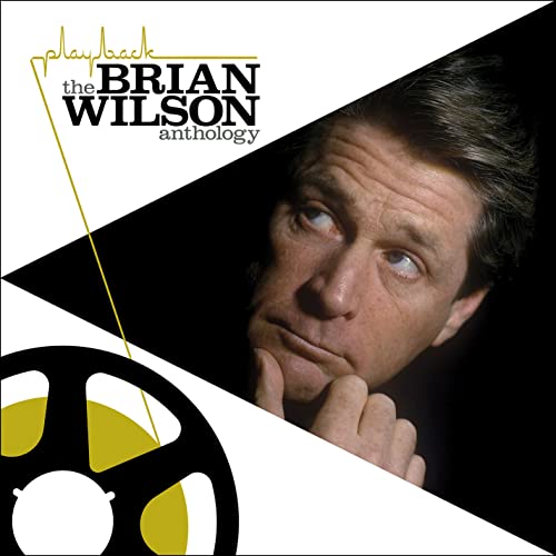 Brian Wilson album cover featuring a portrait and reel-to-reel imagery.