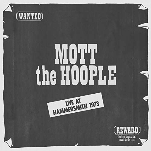 Black album cover for Mott The Hoople’s “Live At Hammersmith 1973.”