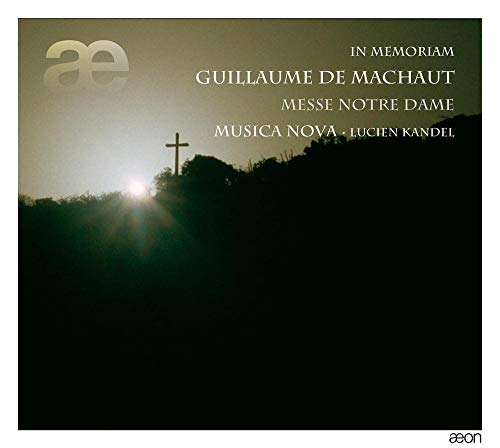 CD cover: Silhouette of a cross against a sunset sky.
