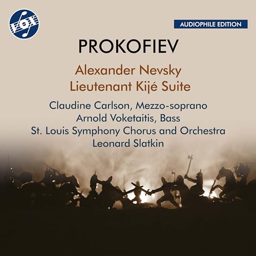 CD cover for Prokofiev’s “Alexander Nevsky” and “Lieutenant Kijé Suite.”