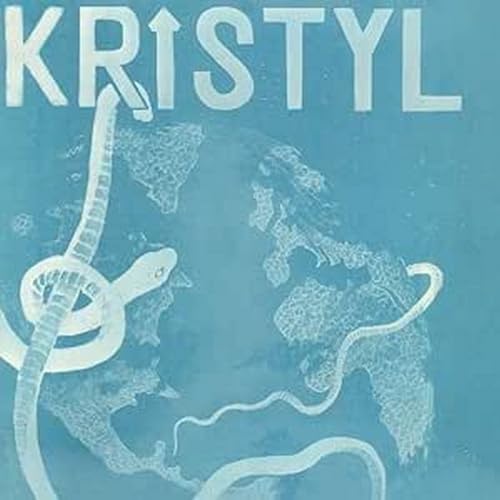 Blue album cover with white text "KRISTYL" and a snake image.