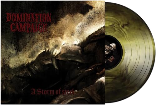 Vinyl record with cover art depicting a soldier in a smoky battlefield.