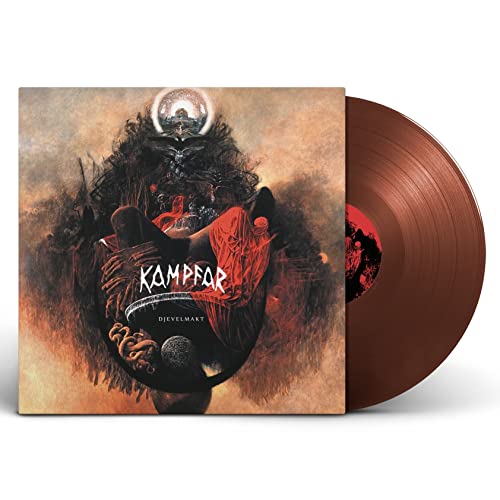 Kampfar "Djevelmakt" vinyl record with dark, illustrated cover art.