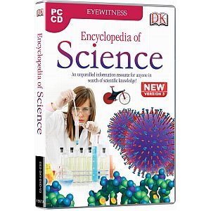 Encyclopedis Of Science" DVD cover with lab equipment and molecular imagery.
