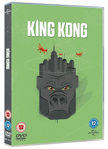 DVD cover for āKing Kongā featuring a gorilla face and airplanes.