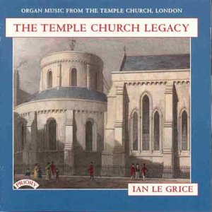 CD cover featuring a painting of The Temple Church in London.
