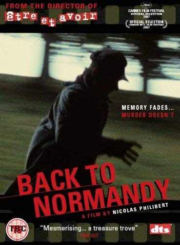DVD cover for “Back To Normandy” featuring a shadowy figure.