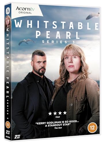 DVD cover for Whitstable Pearl Series 3 featuring two lead actors against a coastal background.