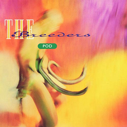 The Breeders’ “Pod” CD cover with abstract colorful imagery and a mammoth tusk.