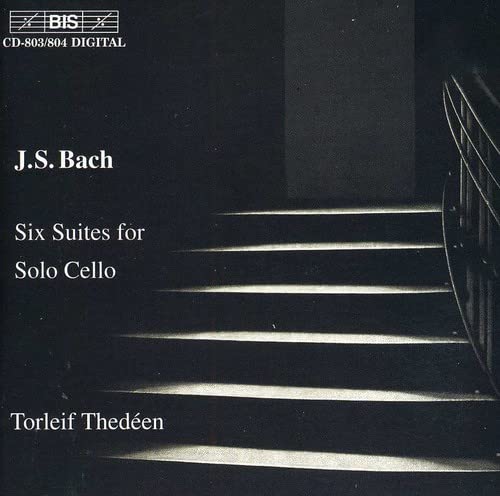 CD cover: dark stairs, text “J.S. Bach” and “Torleif Thedéen” visible.