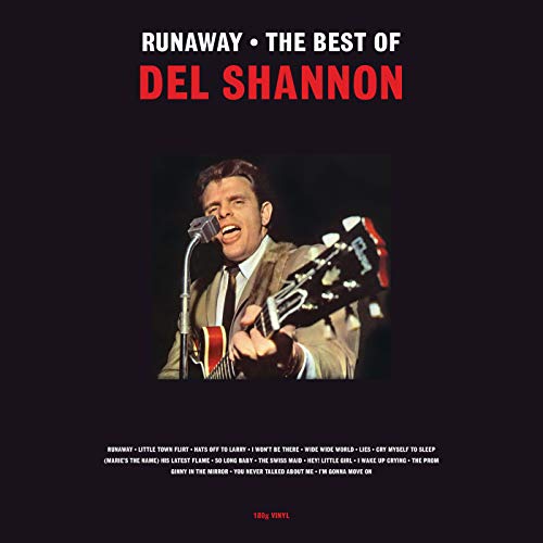 Del Shannon album cover featuring a black and white photo of the singer with a guitar.