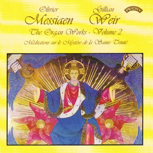 CD cover for Messiaen’s “The Organ Works - Volume 2” with religious art.
