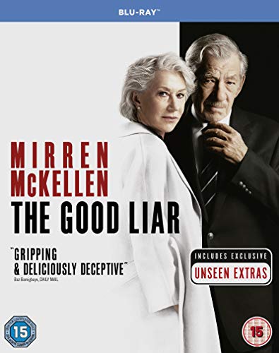 Blu-ray cover for "The Good Liar" featuring Helen Mirren and Ian McKellen.