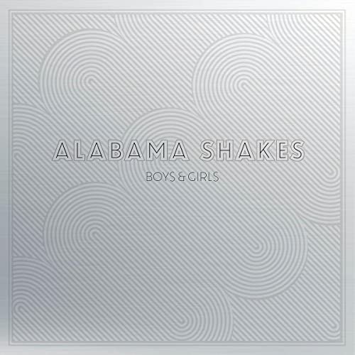 Alabama Shakes "Boys & Girls" CD cover, silver swirling lines design.