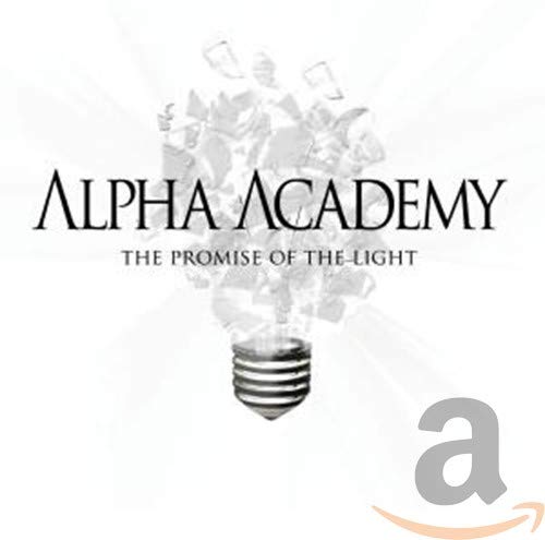 CD cover for Alpha Academy’s “The Promise Of The Light” with a lightbulb image.