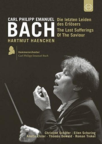 DVD cover for "The Last Sufferings Of The Saviour" featuring a conductor.