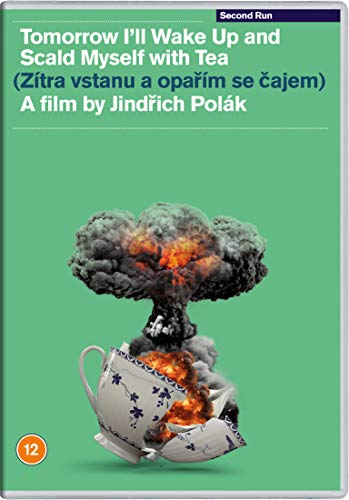 DVD cover: exploding teapot with mushroom cloud on teal background.