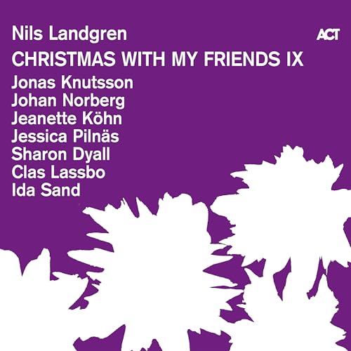 Purple CD cover for "Christmas With My Friends IX" by Nils Landgren.