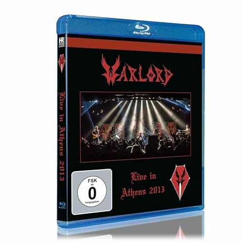 Warlord "Live In Athens 2013" Blu-ray case with band image.