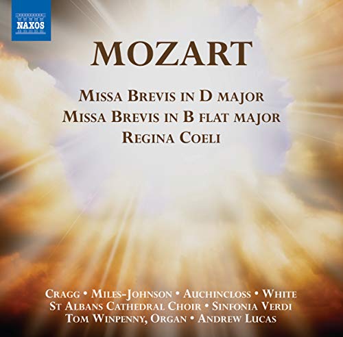 CD cover for Mozart’s “Missa Brevis” performed by St Albans Cathedral Choir.