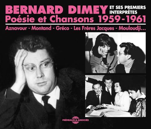 CD cover for Bernard Dimey’s “Poesie & Chansons 1959-61” featuring portraits.