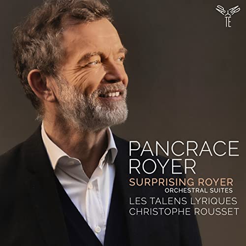 CD cover featuring portrait of Christophe Rousset and text “Surprising Royer”.