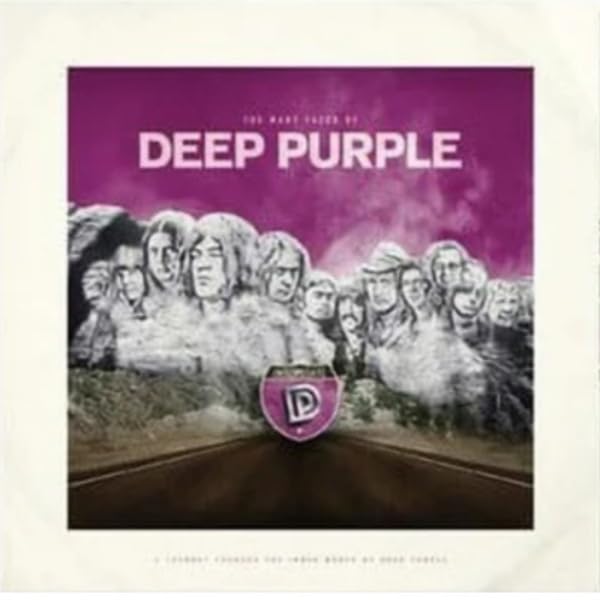 Album cover for “The Many Faces Of Deep Purple” with faces in clouds.