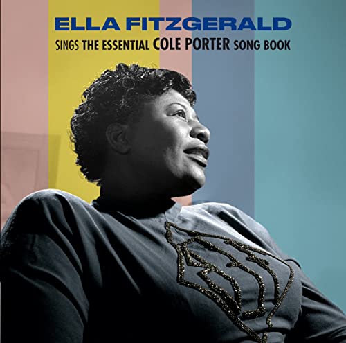 Ella Fitzgerald portrait on CD cover for "Sings The Essential Cole Porter.
