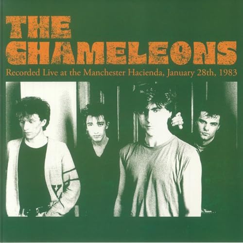 The Chameleons album cover featuring four men in black and white.