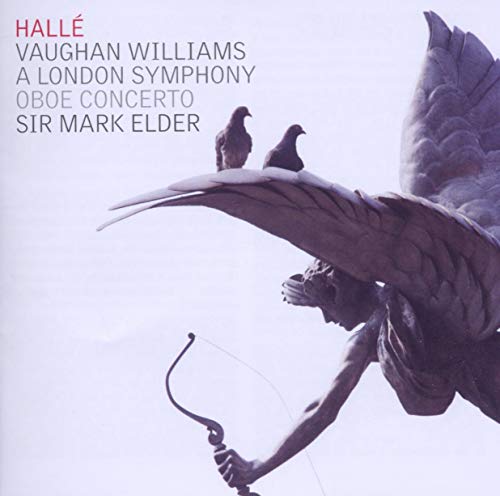 CD cover: sculpture of wings with pigeons, text “Vaughan Williams”.