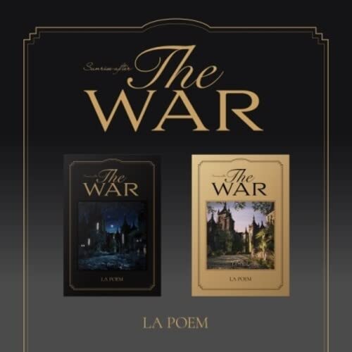 CD cover for “La Poem - War” with gold text and castle imagery.