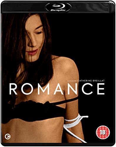 Romance" Blu-ray cover featuring a woman with dark hair and suggestive imagery.