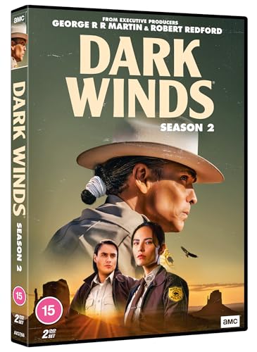 “Dark Winds” Season 2 DVD cover featuring two Native American law enforcement officers.