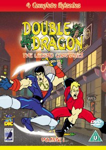 DVD cover for "Double Dragon: The Legend Continues" cartoon, action pose.