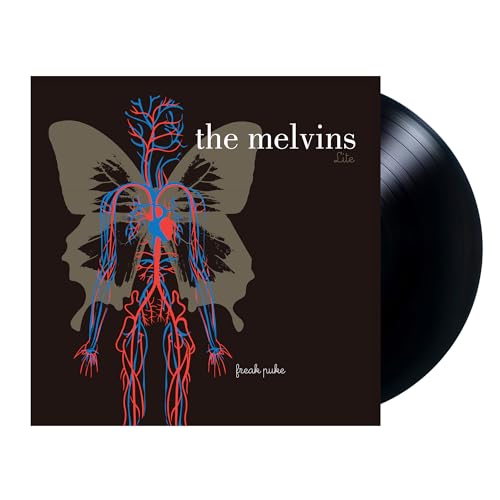 Melvins "Freak Puke" vinyl record with butterfly and anatomical heart design.
