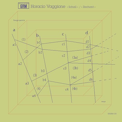 Record cover: green isometric cube with line diagrams and text.