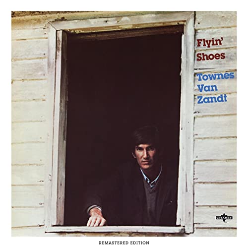 Townes Van Zandt album cover, man in a window frame.