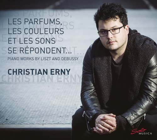 CD cover featuring pianist Christian Erny in a black leather jacket.