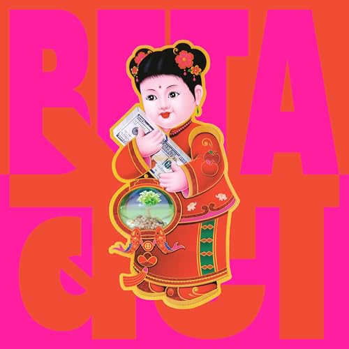 Album cover for Peter Cat Recording Co.'s "Beta" featuring a child with money.