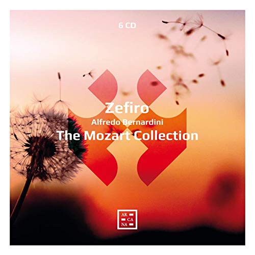 Six CD set, “The Mozart Collection” by Alfredo Bernardini, with floral imagery.