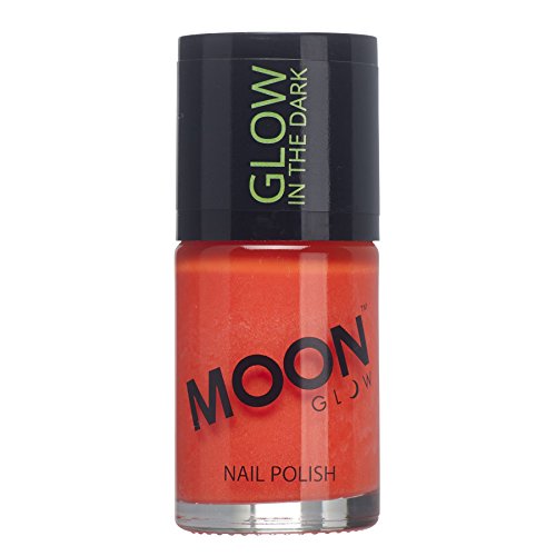 Moon Glow - Glow in the Dark Nail Varnish 14ml Red – Phosphorescent - Charge to glow