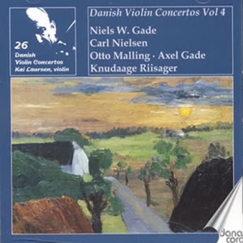 CD cover with a landscape painting of a path and sunset.