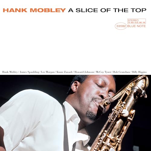 Hank Mobley album cover featuring a saxophonist in profile, playing his instrument.