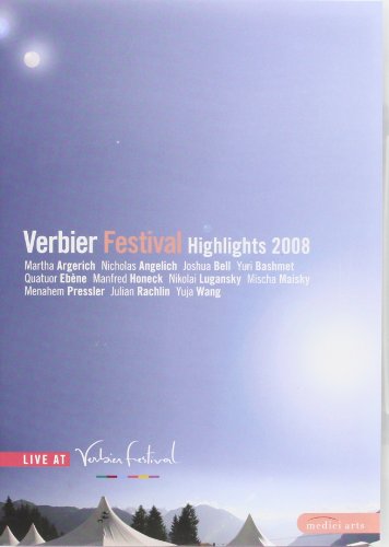 DVD cover for Verbier Festival Highlights 2008, featuring artist names.