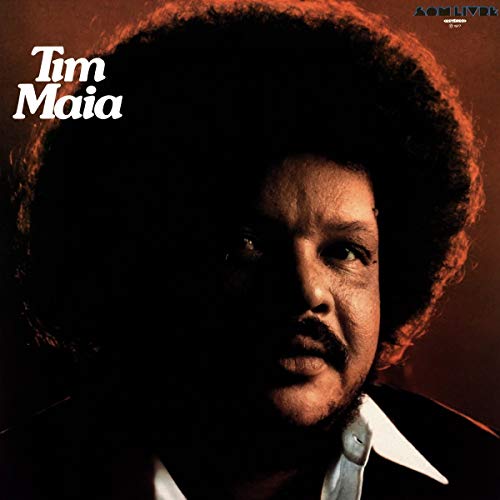 Tim Maia album cover featuring a portrait of the singer with afro hair.