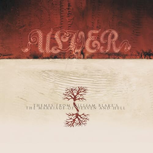 Ulver album cover: ornate lettering, tree roots, and textured background.