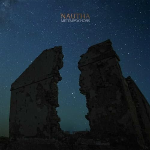 Album cover: Ruined building silhouette against a starry night sky.